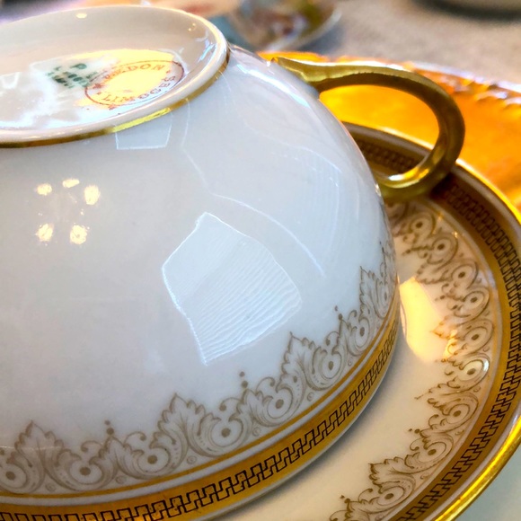 EUC- Pristine PL Limoges France, M. Redon Teacup & Saucer - Picture 13 of 13